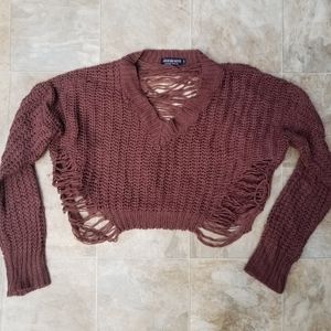 Cropped Fashion Nova Sweater